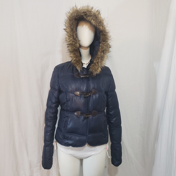 junior fur hood coat